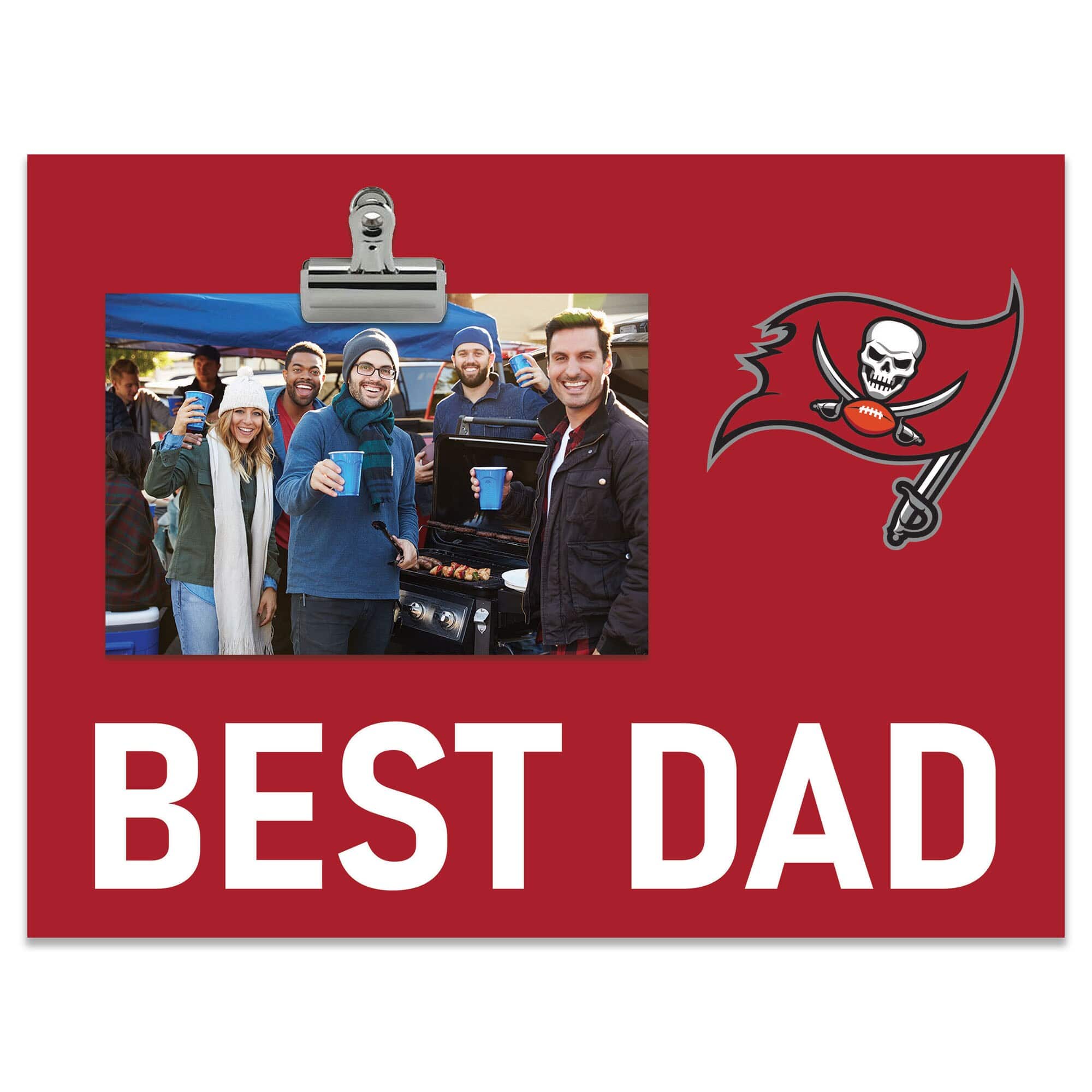 "Fan Creations - Tampa Bay Buccaneers 8"" x 10.5"" Briteline Best Dad Clip Frame - Multicolor" price history on PriceWatchPro
