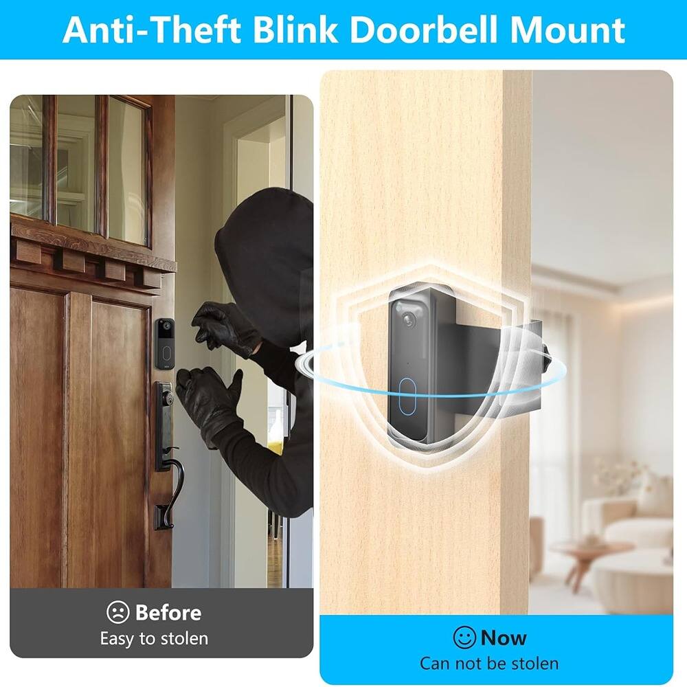 Anti-Theft Blink Doorbell Mount

Before
Easy to stolen

Now
Can not be stolen