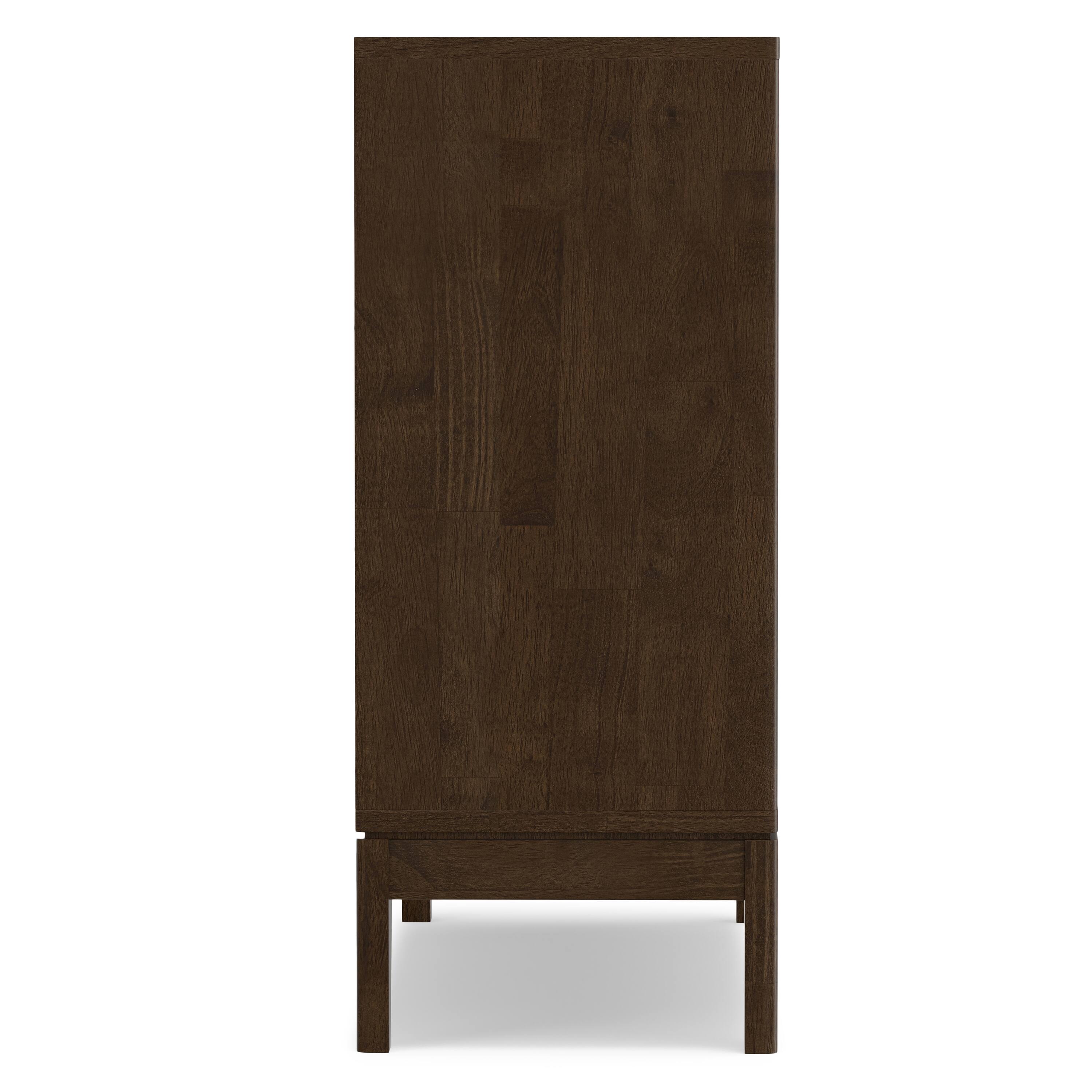 Alt View 2. Simpli Home - Simpli Home Harper SOLID HARDWOOD 40 inch Wide Mid Century Modern Entryway Storage Cabinet in Walnut Brown - Walnut Brown.
