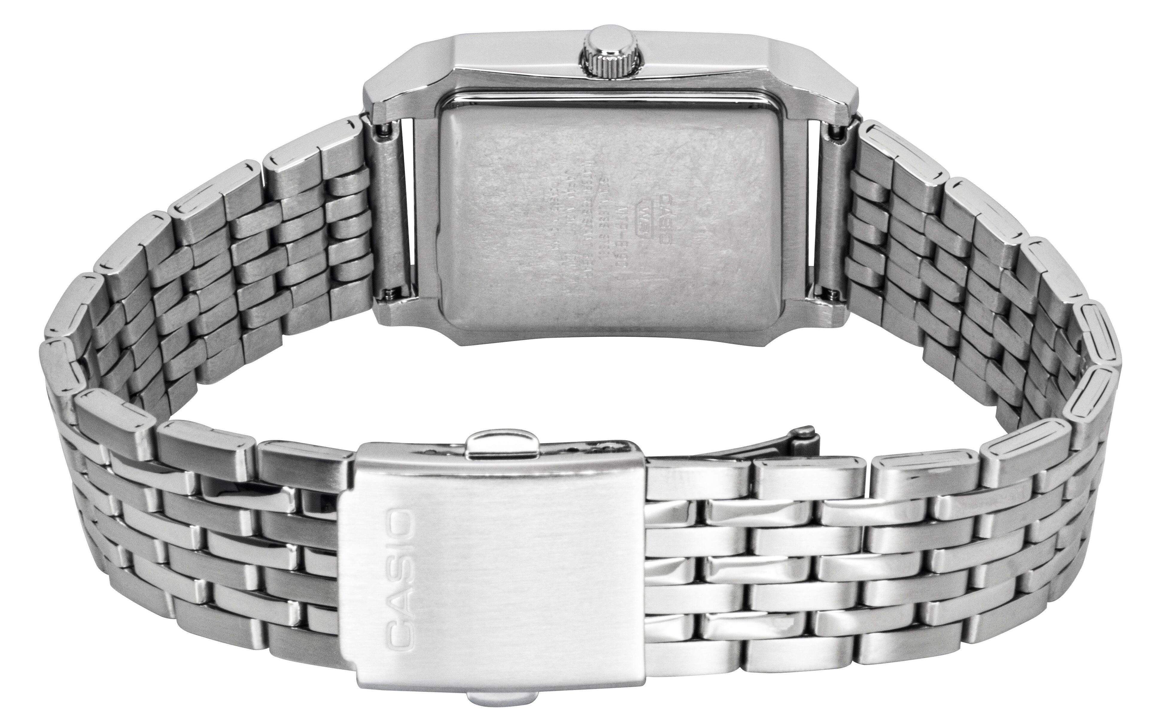 Casio Standard Analog Stainless Steel Black Dial Quartz MTP B190D