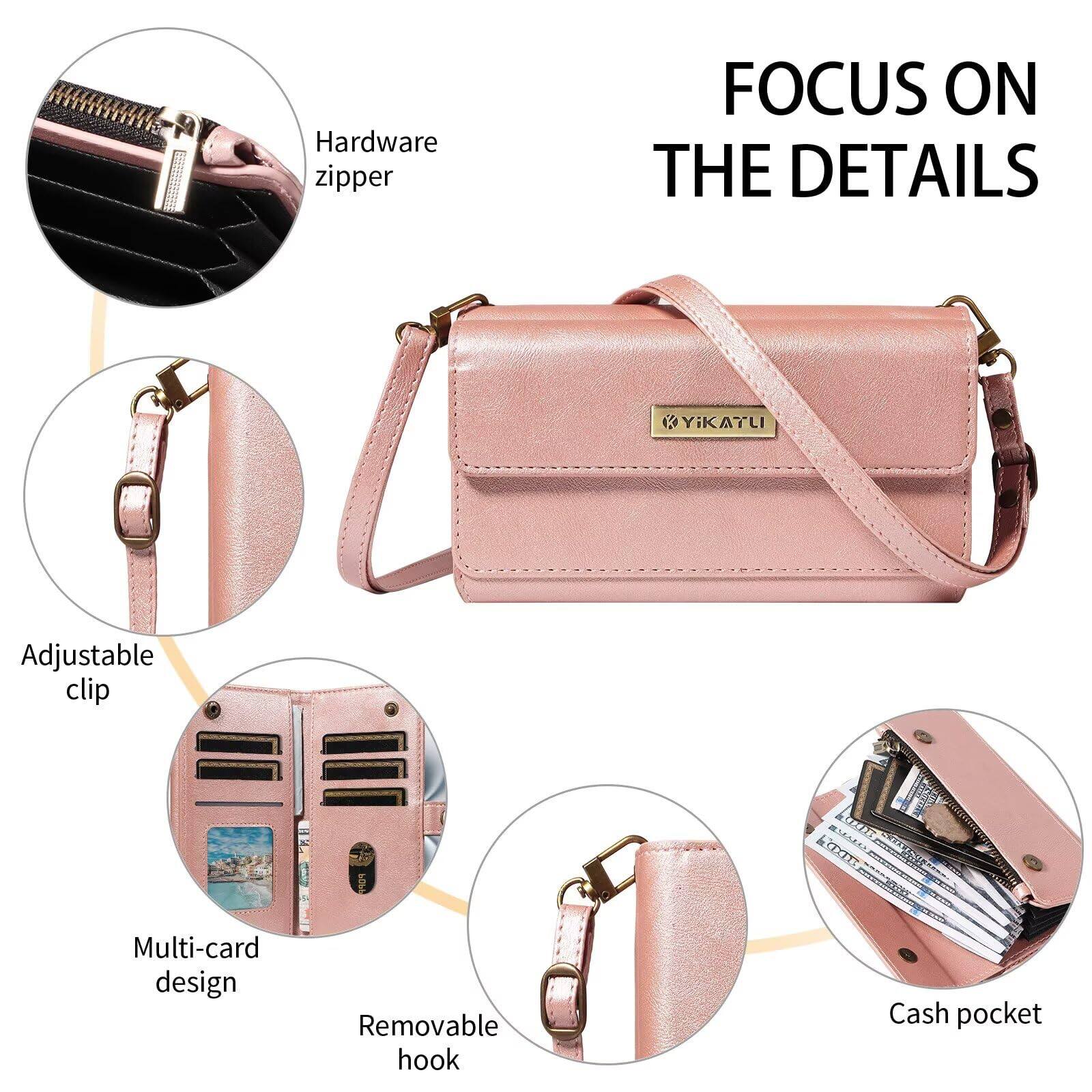 FOCUS ON THE DETAILS

- Hardware zipper
- Adjustable clip
- Multi-card design
- Removable hook
- Cash pocket