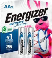 Energizer - Ultimate Lithium AA Batteries (2 Pack), Double A Batteries - Front_Zoom