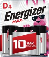 Energizer - MAX D Batteries (4 Pack), D Cell Alkaline Batteries - Front_Zoom