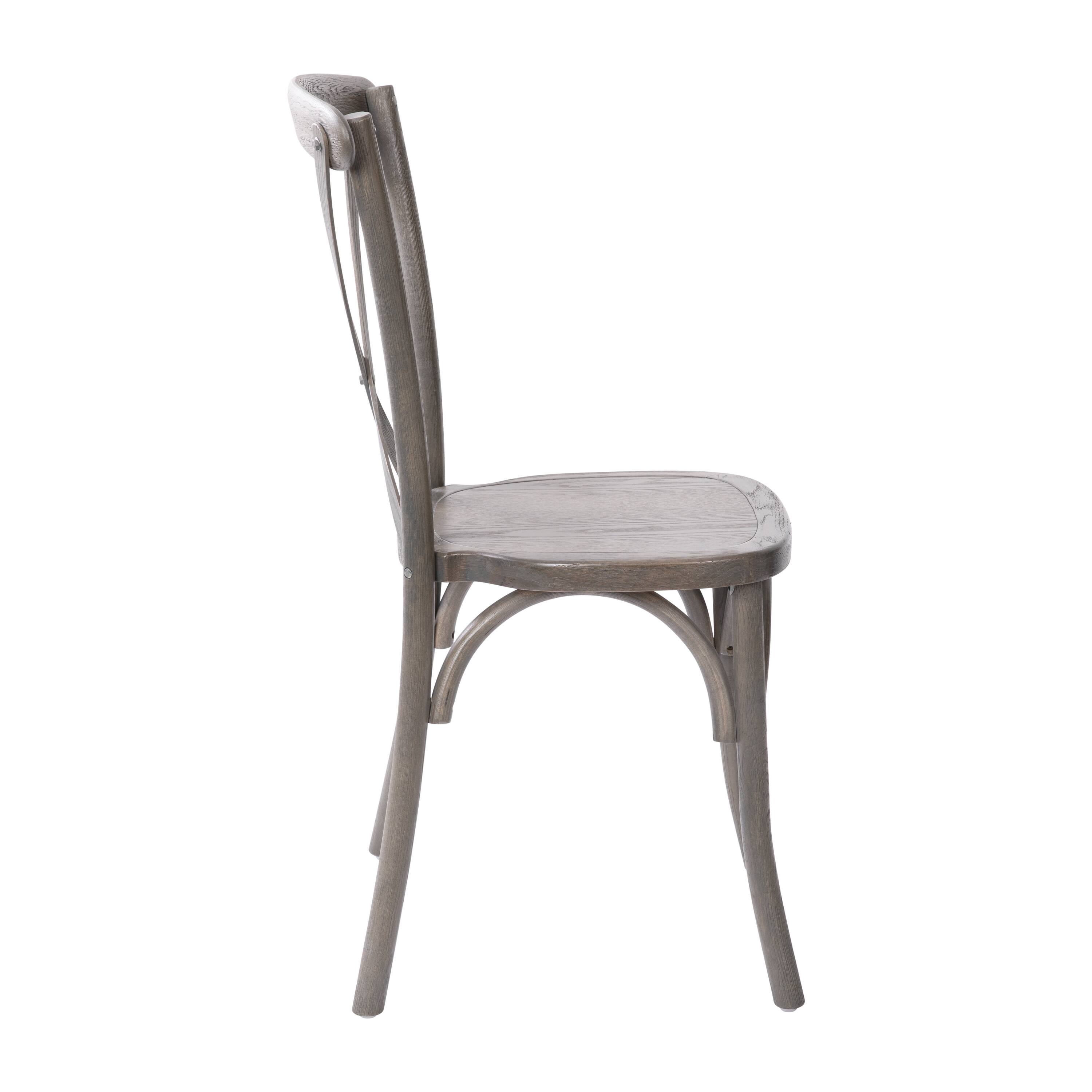 Alt View 9. Emma + Oliver - X-Back Chair - Grey.