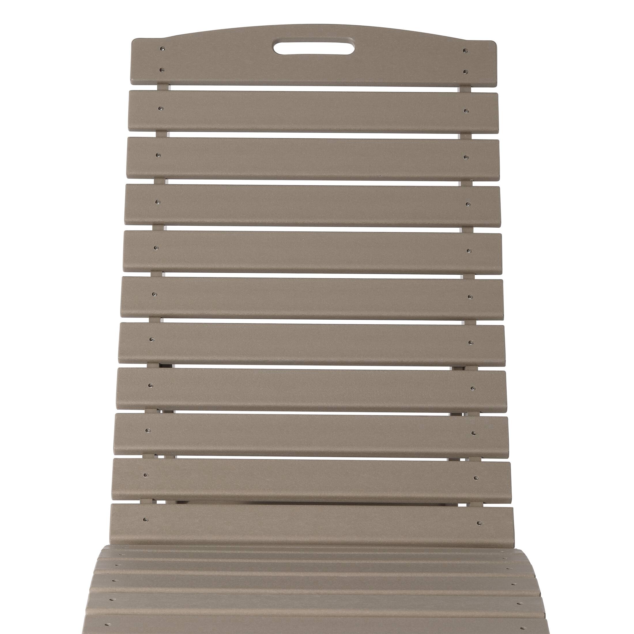 Alt View 2. WestinTrends - WestinTrends Ventura Outdoor HDPE In-Pool Patio Chaise Lounge Chair With Wheels - Weathered Wood.