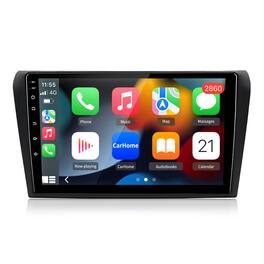 Junsun - 9" 8Core Android 15 carplay 4+64GB For Mazda 3 2003-2009 Car Stereo Radio GPS Navi Bluetooth FM WIFI RDS DSP SWC - Black