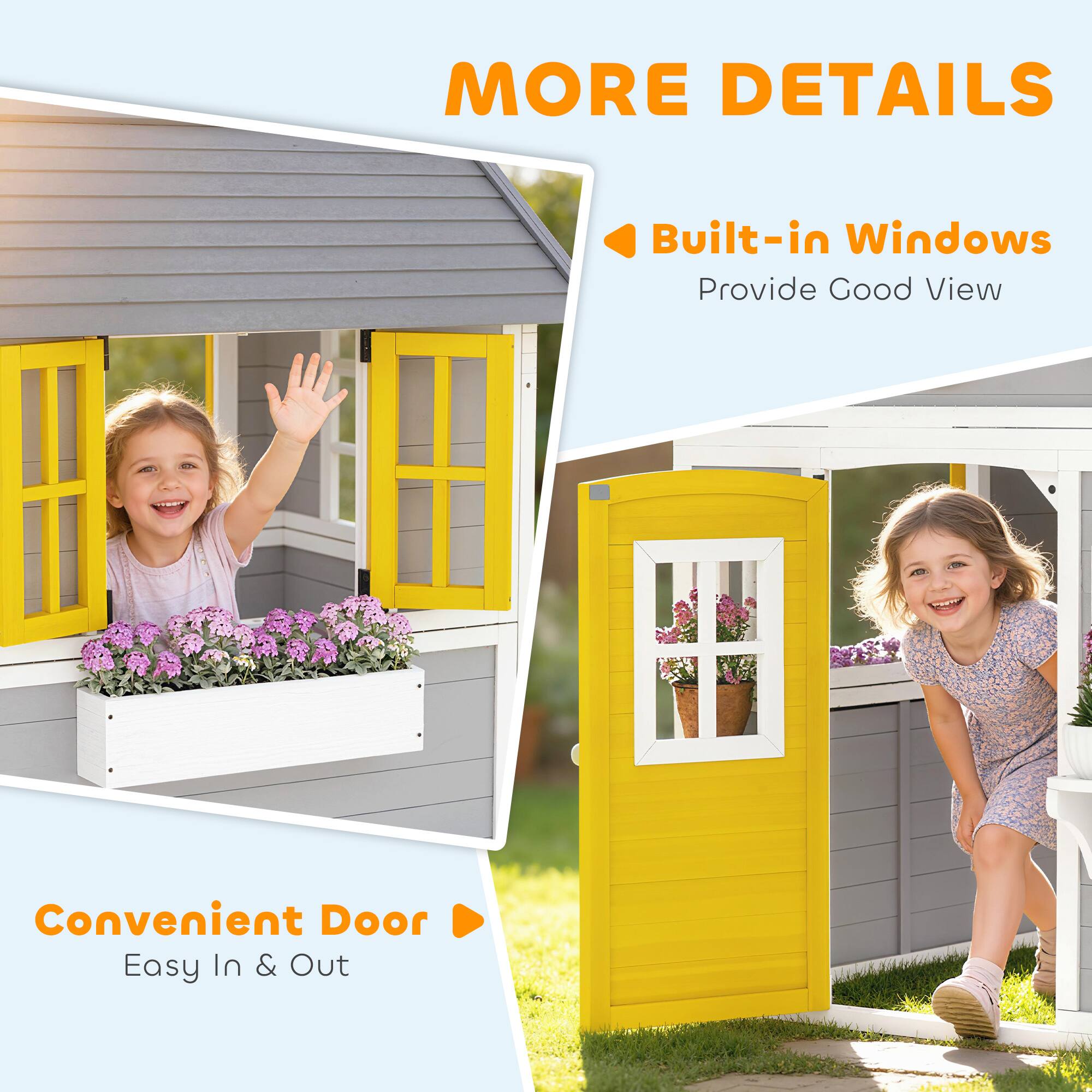 MORE DETAILS  
Built-in Windows  
Provide Good View  
Convenient Door  
Easy In & Out