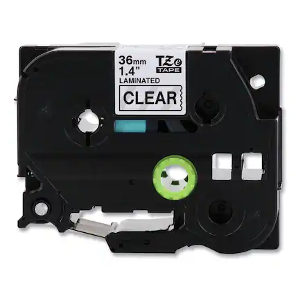 36mm
1.4"
LAMINATED
CLEAR
TZ e
TAPE