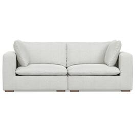 Simpli Home - Jasmine 2-Seater Modular Sofa in Performance Fabric - Cloud Grey