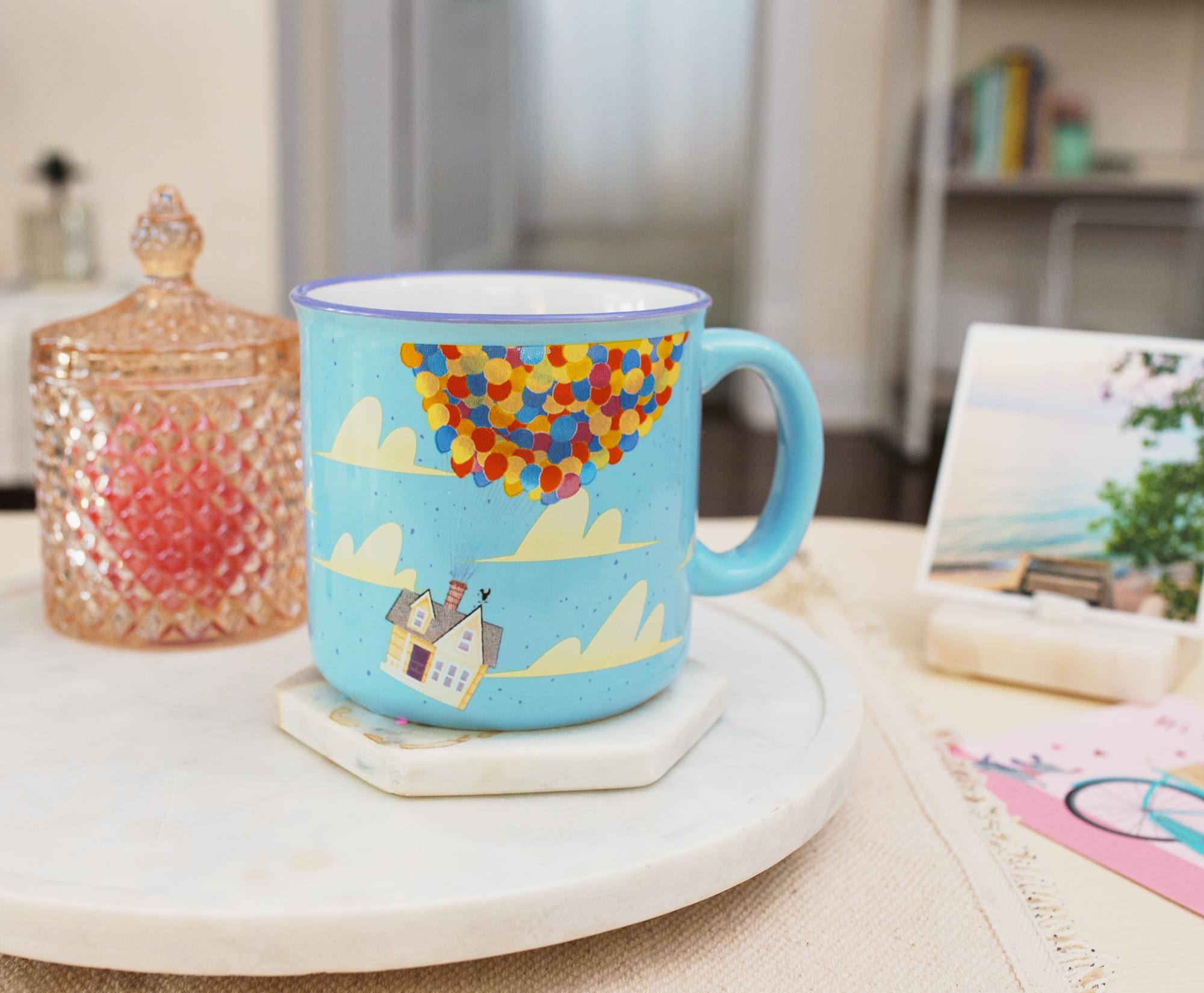 Alt View 4. Silver Buffalo - Disney Pixar UP "Adventure Is Out There" Ceramic Camper Mug | Holds 20 Ounces - Blue.