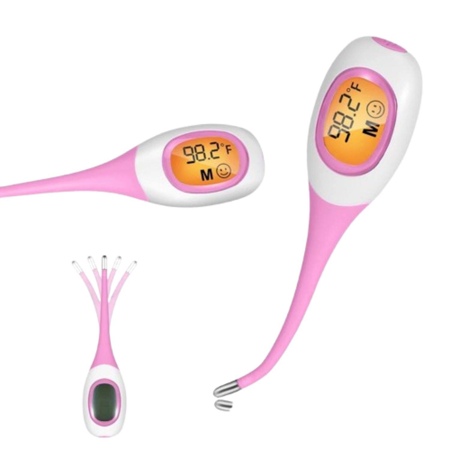 Stock Preferred - Digital LCD Oral Thermometer - Pink