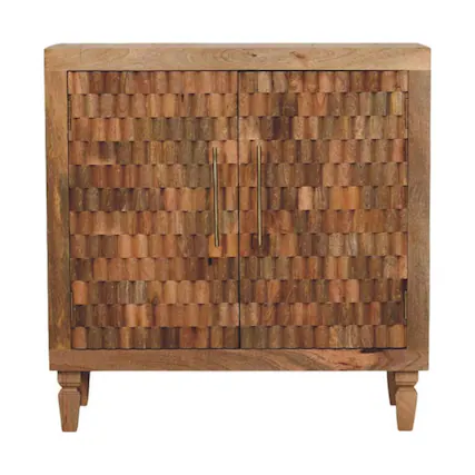 Front. Artisan Furniture - Artisan Furniture Solid Wood Marbella Cabinet, Brown - Brown.