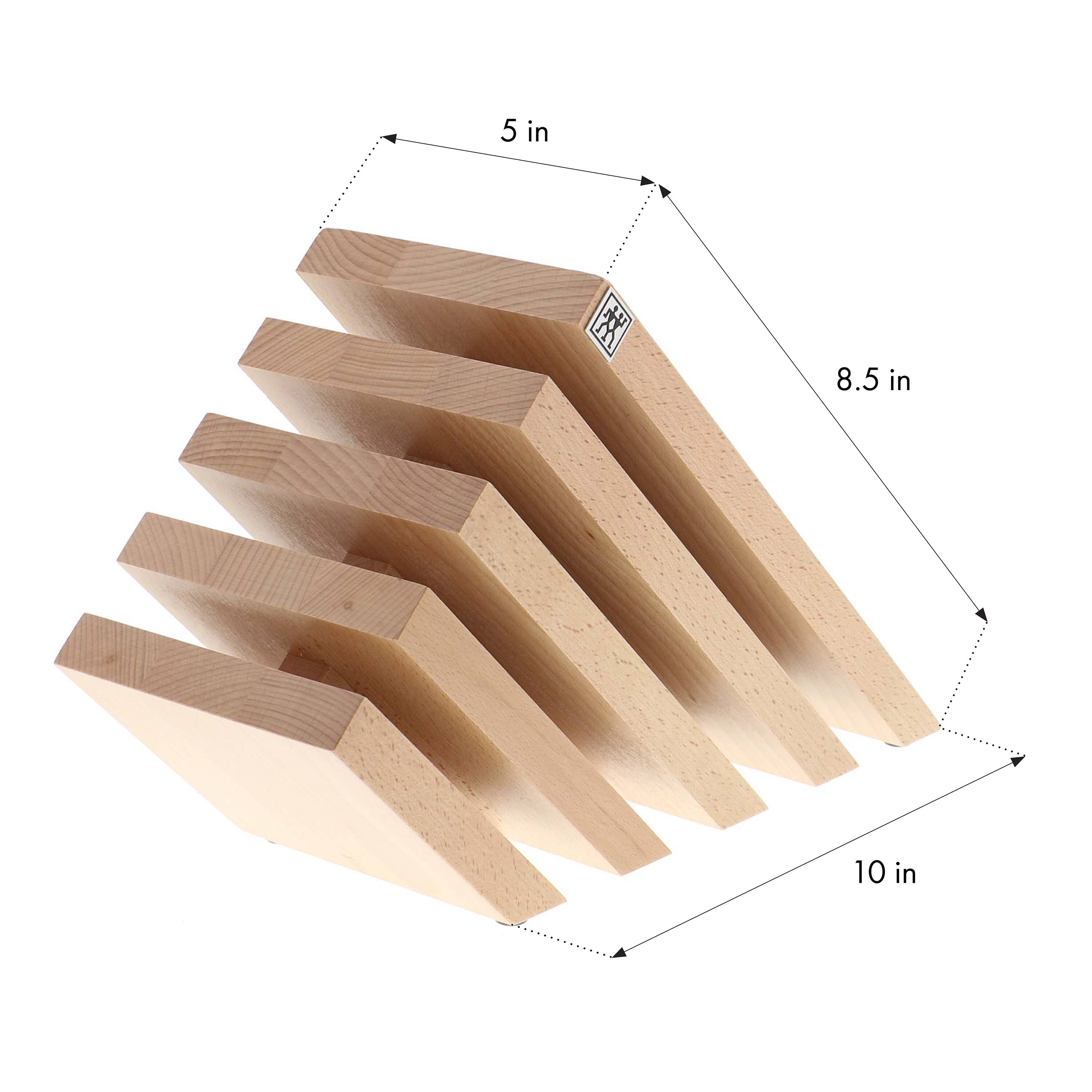 Alt View 3. ZWILLING - ZWILLING Italian Slanted Magnetic Knife Block - Natural Beechwood - Natural Beechwood.