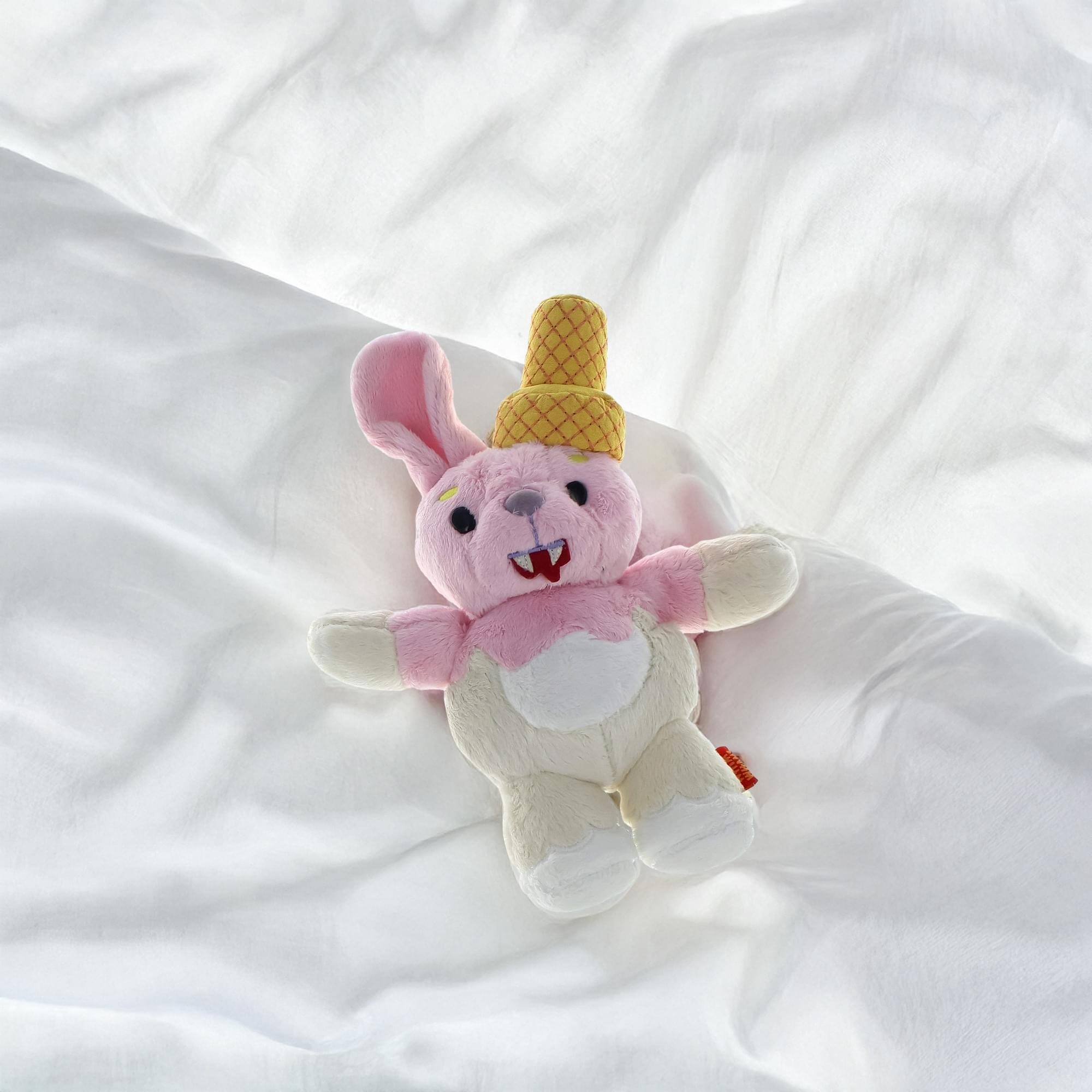 Alt View 2. Crowded Coop - WhimWham 8" Plush, Bunny Ice Cream Cone Vampire - Multi-Color.