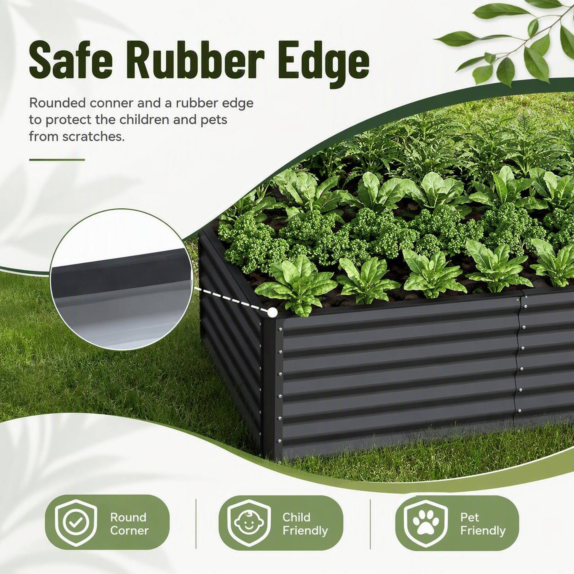 Safe Rubber Edge

Rounded corner and a rubber edge to protect the children and pets from scratches.

Round Corner
Child Friendly
Pet Friendly
