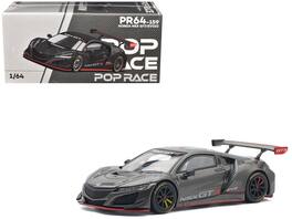 Honda NSX GT3 EVO22 Carbon Edition 1/64 Diecast Model Car by Pop Race - Black