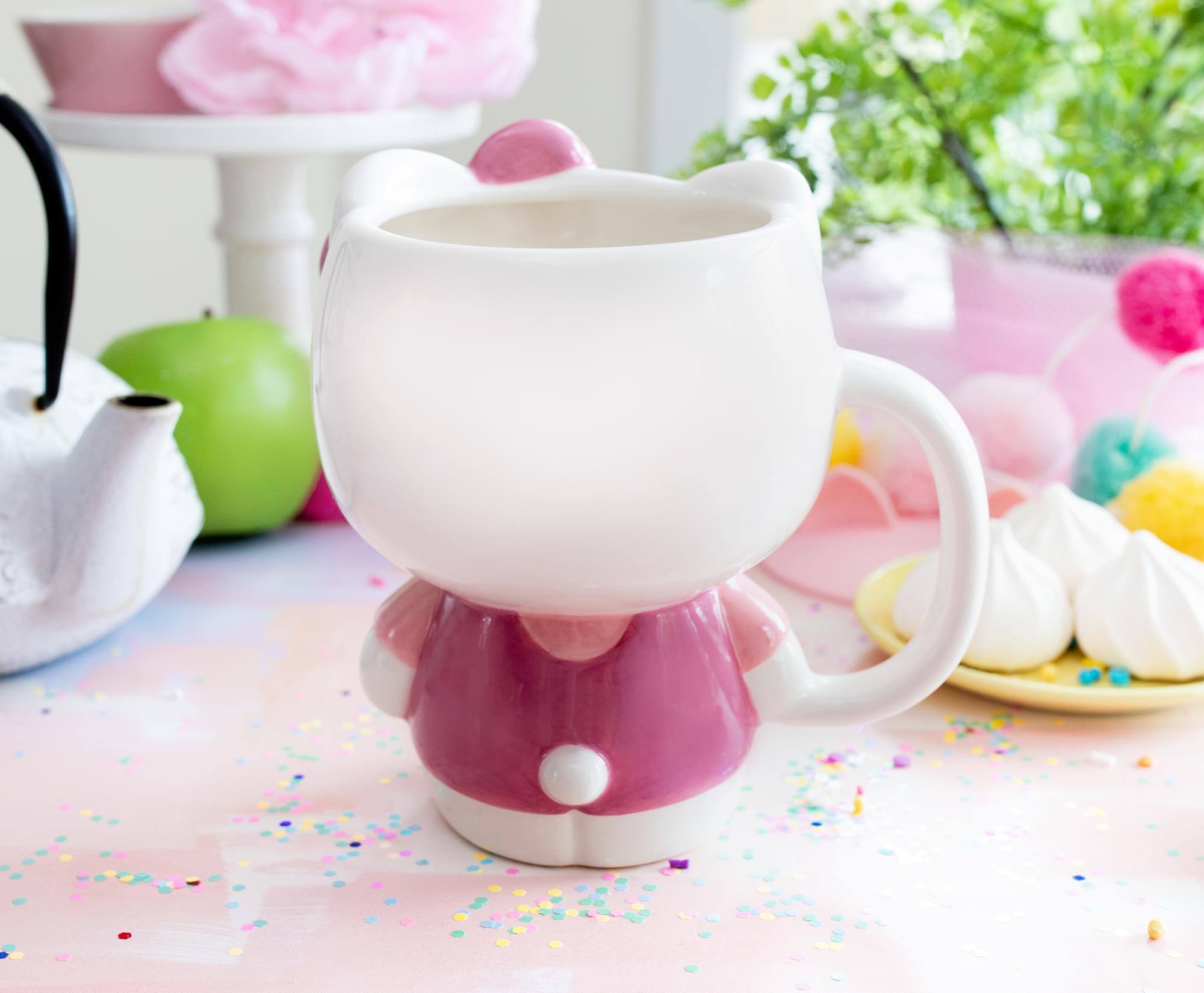 Alt View 3. Silver Buffalo - Sanrio Hello Kitty 3D Sculpted Ceramic Mug | Holds 20 Ounces - Pink.