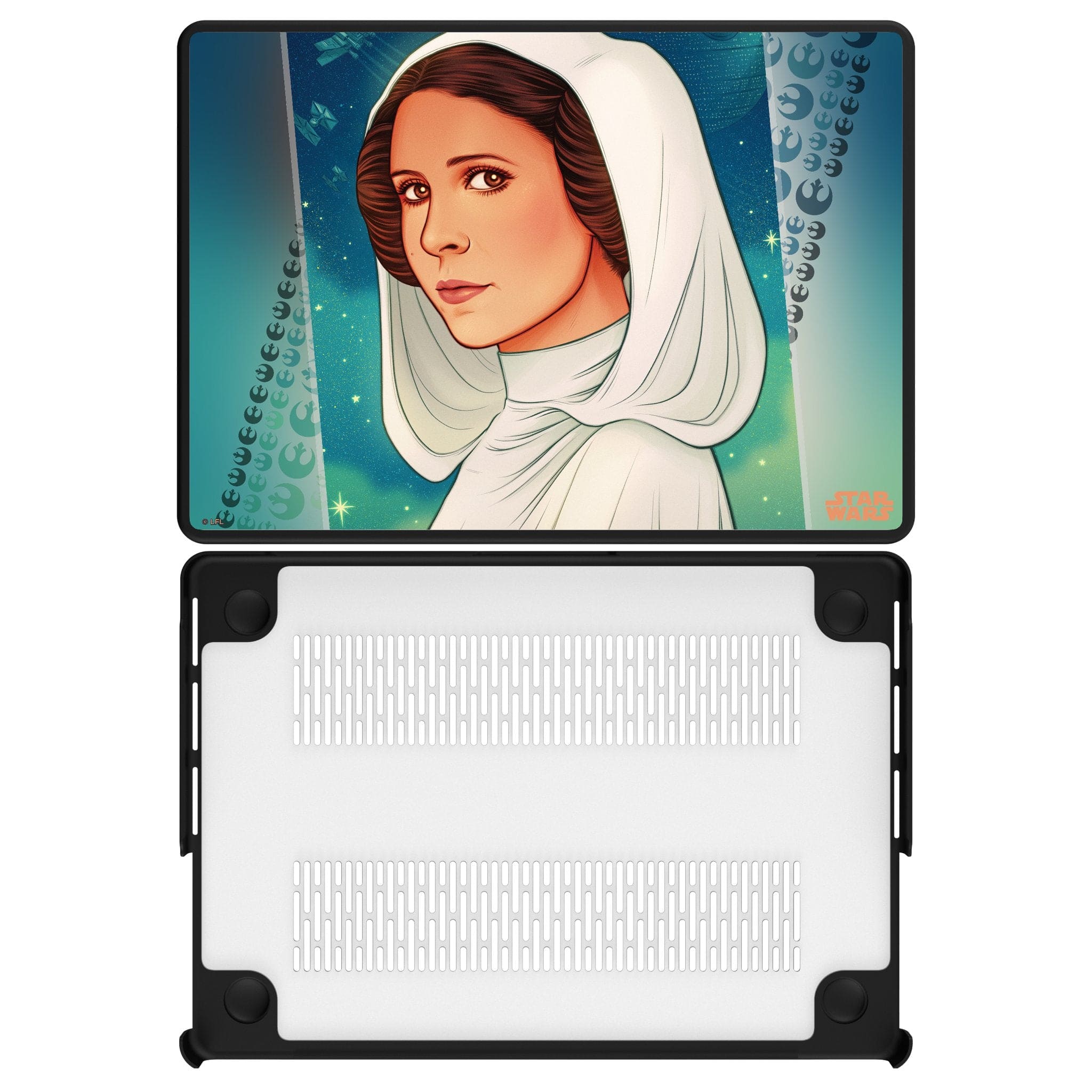 Keyscaper - Star Wars: A New Hope Portrait Laptop Case - Apple MacBook Air 13-inch (M2, 2022)/(M3, 2024) - Princess Leia Organa