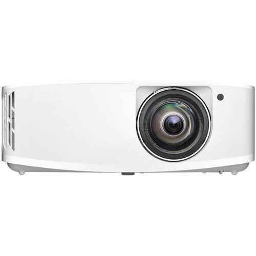 Angle. Optoma - Optoma 4K400STx 3D Short Throw DLP Projector - 16:9 - White - High Dynamic Range (HDR) - Front - 2160p - 4000 Hour - White.