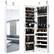 Front. Costway - Mirrored Jewelry Cabinet Jewelry Organizer w/2 LED Lights White - White.