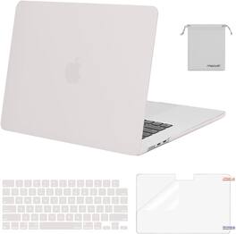 mosiso - Hard Shell Case Kit for MacBook Air 15 inch A3448 A3241 A3114 A2941 M5 M4 M3 M2 - Stone Gray