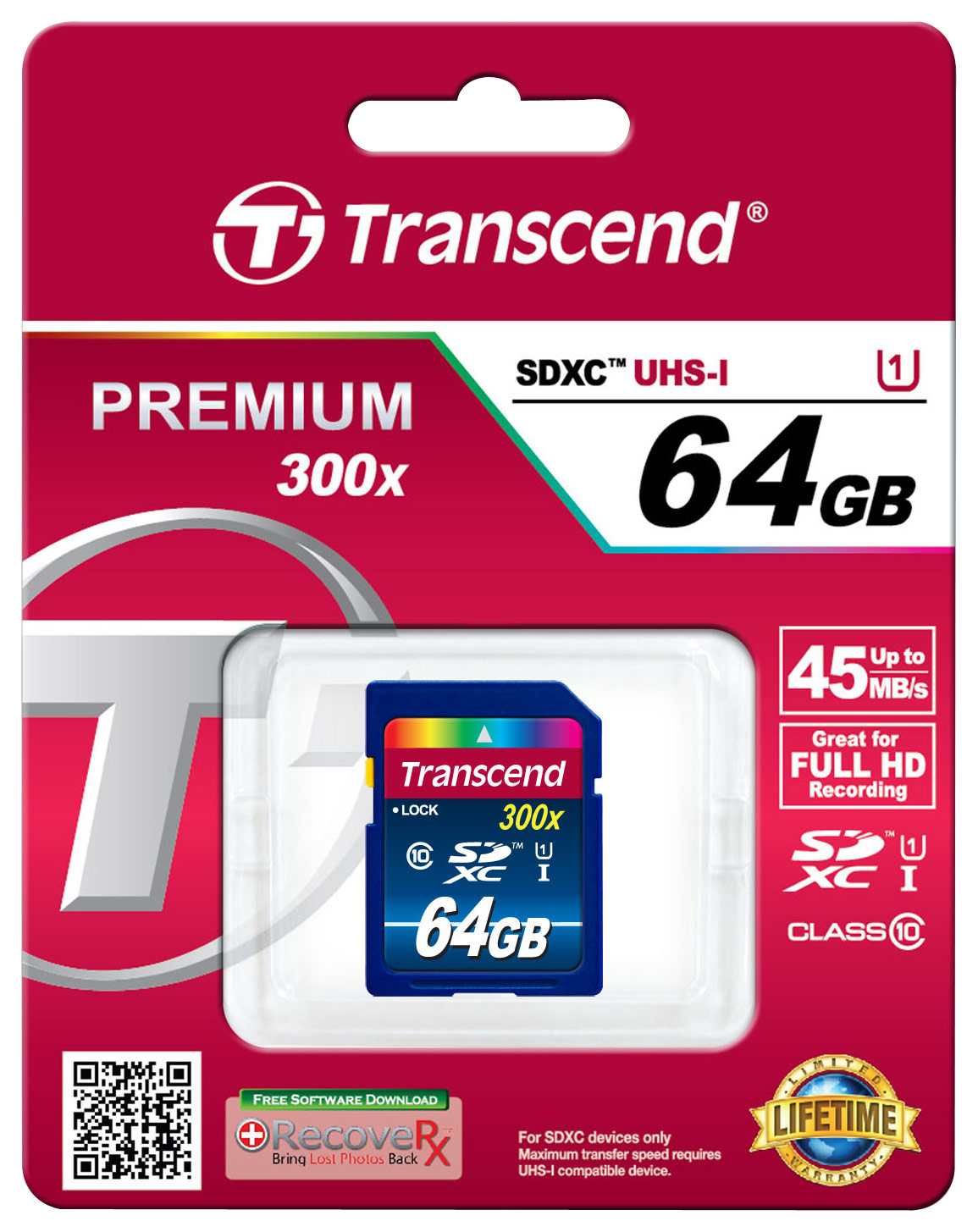  Transcend - 64GB SDXC Memory Card