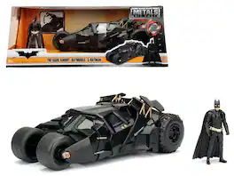2008 "The Dark Knight" Tumbler Batmobile with Batman Diecast Figurine 1/24 Diecast Model Car by Jada - Black