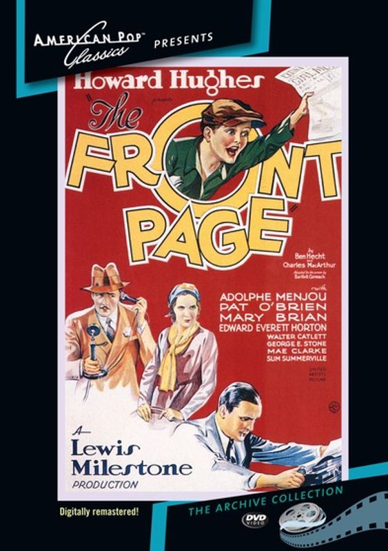 The Front Page [DVD] [1931]