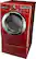 Angle Standard. LG - SteamDryer 7.3 Cu. Ft. Large Capacity Steam Electric Dryer - Wild Cherry Red.