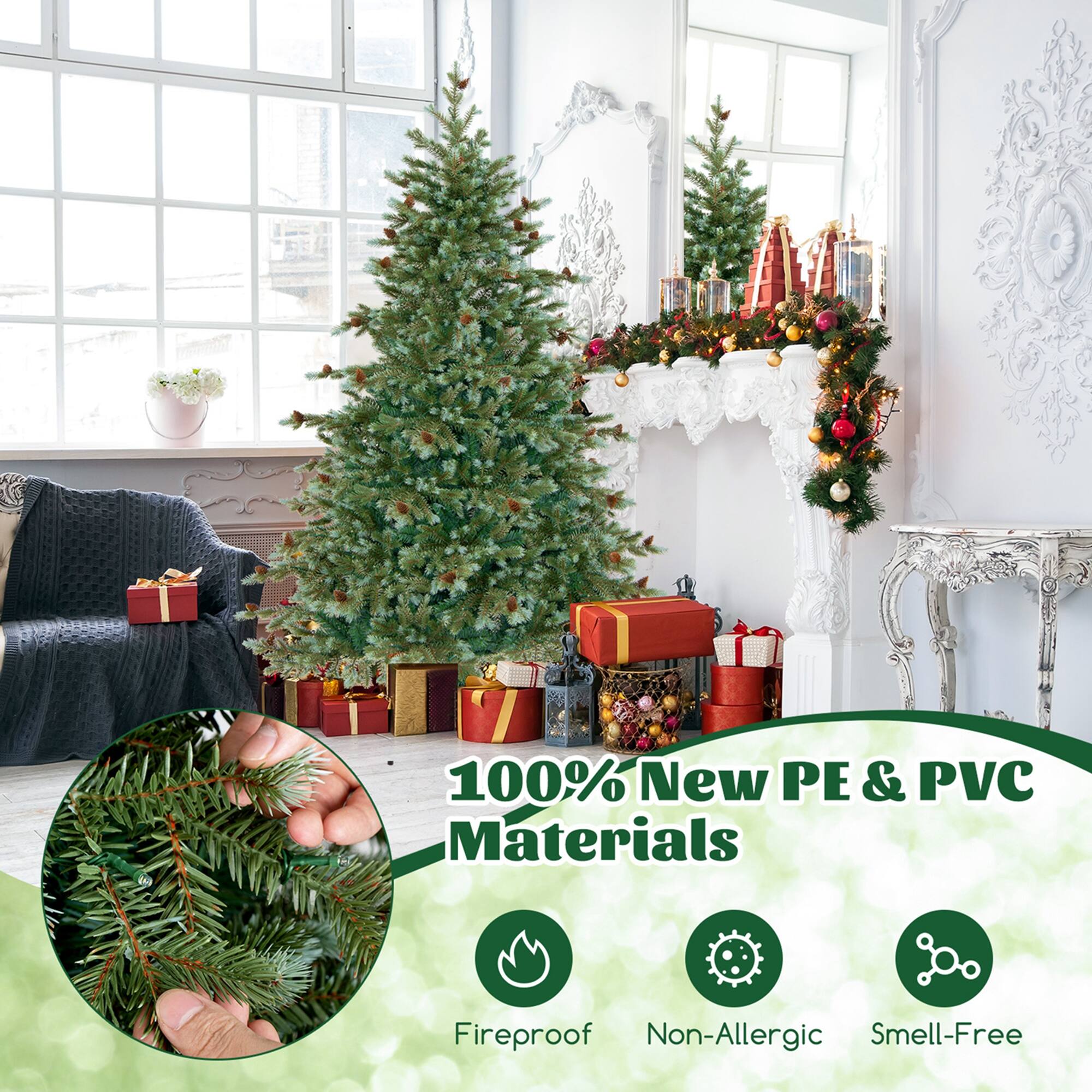 100% New PE & PVC Materials
Fireproof
Non-Allergic
Smell-Free