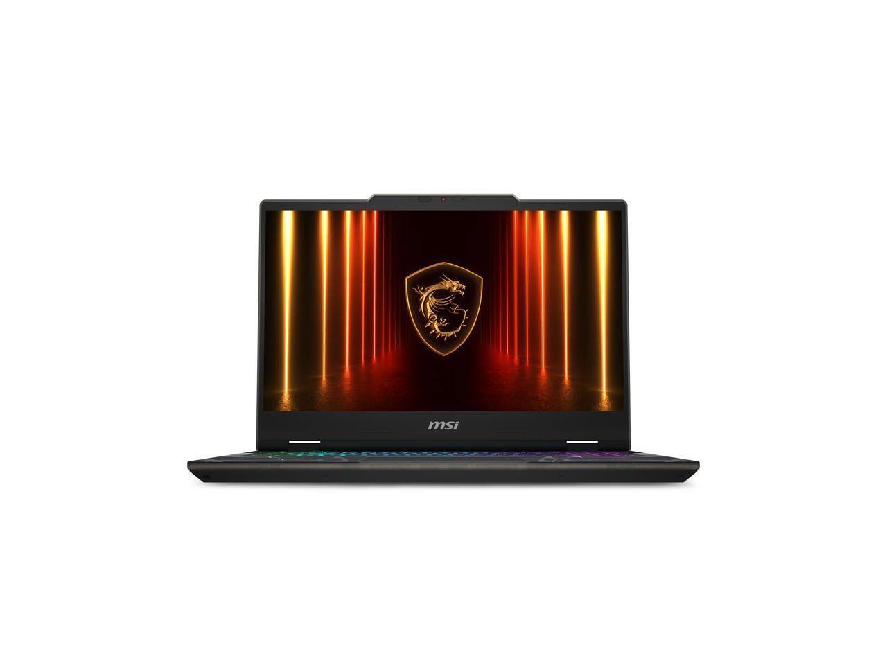 Left. MSI - MSI Cyborg15 - 15.6" RTX 5060 - Core 7-240H - 16GB - 512GB SSD - 144Hz IPS - Gaming Laptop - Black.
