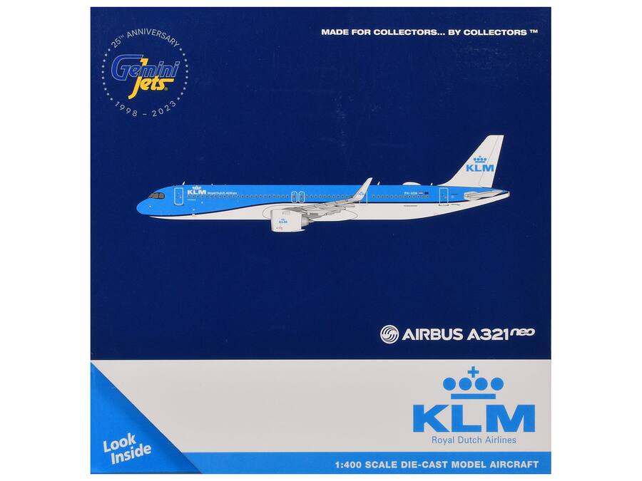 Gemini Jets 1:200 KLM Airbus A321 PH-AXA G2KLM1348 IN STOCK Gemini Jets 1:200 KLM Airbus A321 PH-AXA G2KLM1348 IN STOCK