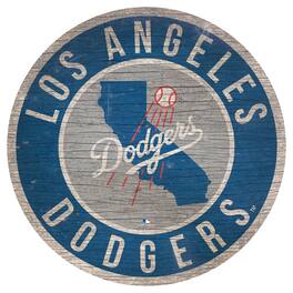 Fan Creations - Los Angeles Dodgers 12'' x 12'' State Circle Sign - Multicolor