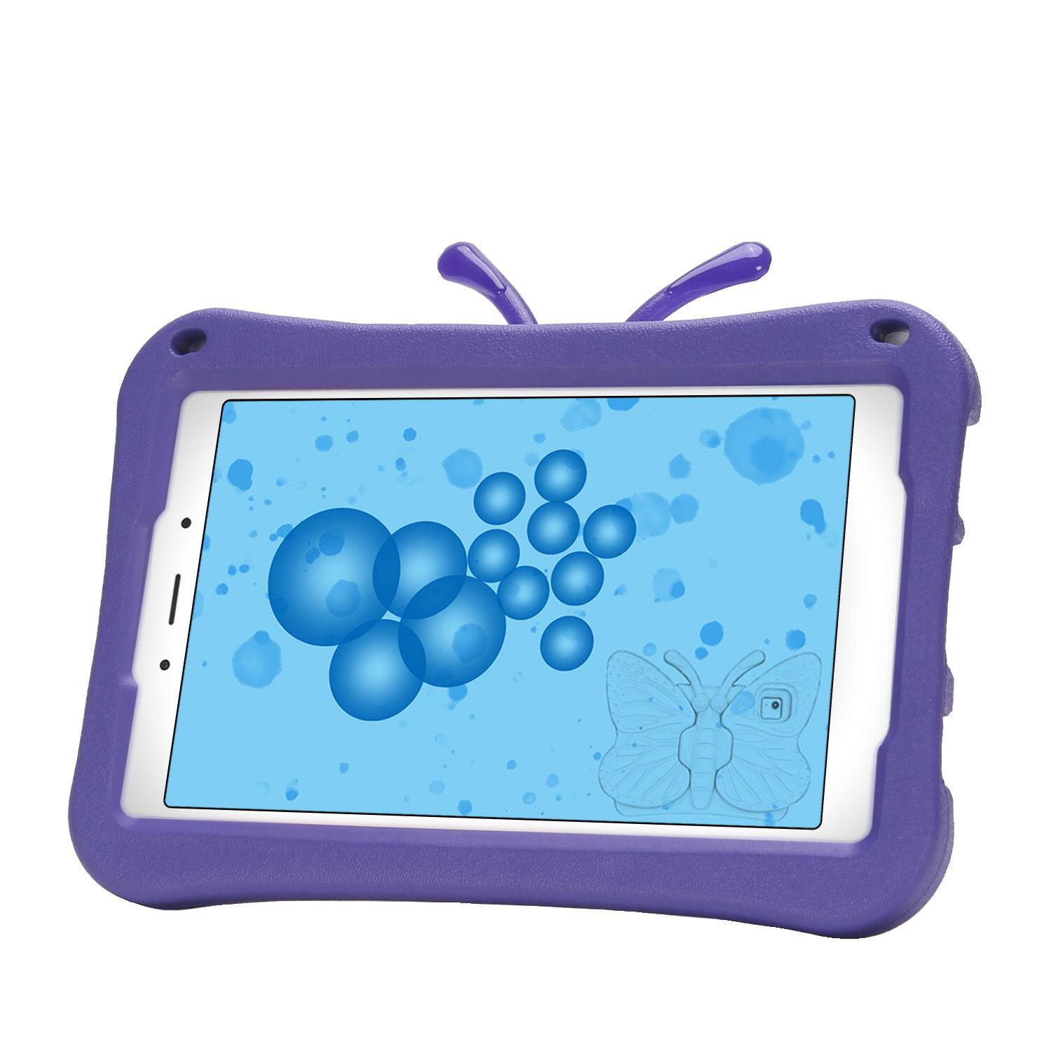 Alt View 1. Dteck - Kids Butterfly Case for Samsung Galaxy Tab A9 8.7" 2023 & Tab A7 Lite 8.7" 2021,3D Cartoon EVA Shockproof Stand Cover - Purple.