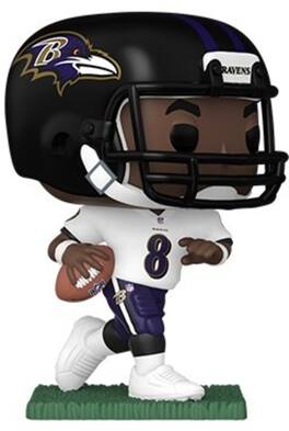 Funko - POP! NFL: Ravens - Lamar Jackson (Away) - Collectibles - Multicolor