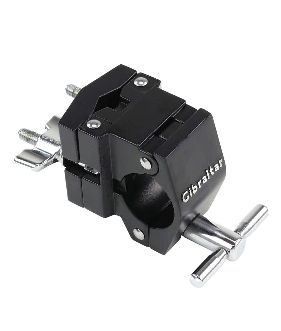 Angle. Gibraltar Hardware - Super Multi-Clamp, Heavy-Duty Drum Rack Clamp for Mounting Large or Heavy Accessories.