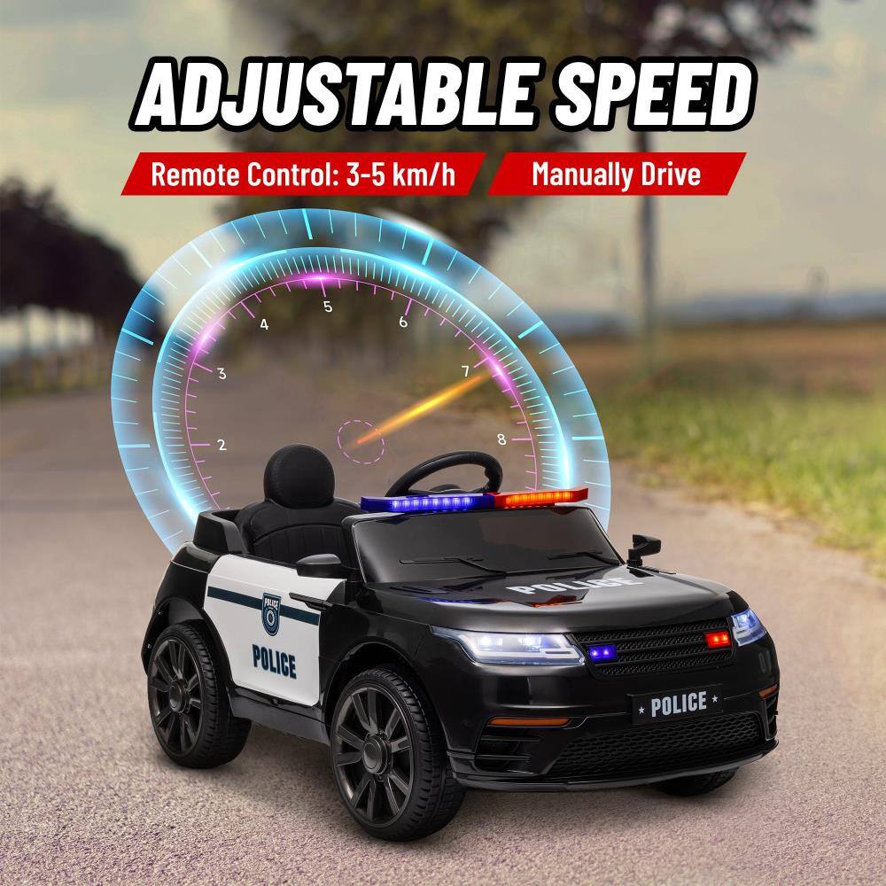 ADJUSTABLE SPEED

Remote Control: 3-5 km/h

Manually Drive

POLICE