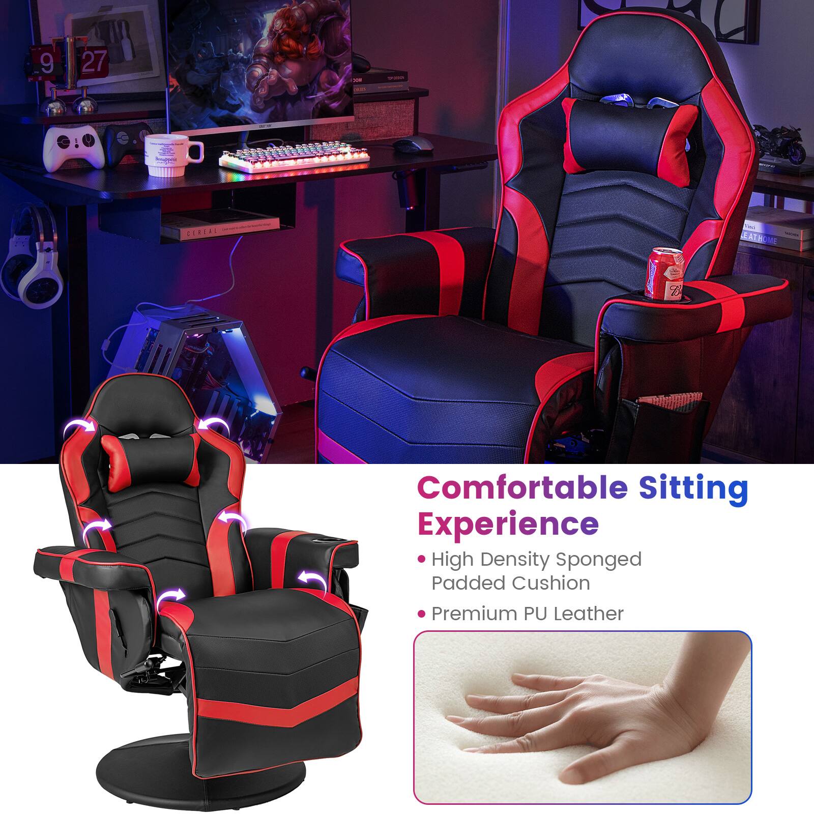 9  
27  
30M  
ORIDUA  

was  

Sonalpporat  
-  
CEREAL  
2016 EATHOME  
B  

Comfortable Sitting Experience  
High Density Sponged Padded Cushion  
Premium PU Leather