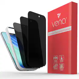 Vena - 3 Pack For iPhone 17 Air Screen Protector Privacy Filter, Tempered Glass Screen Protector For iPhone 17 Air - Clear