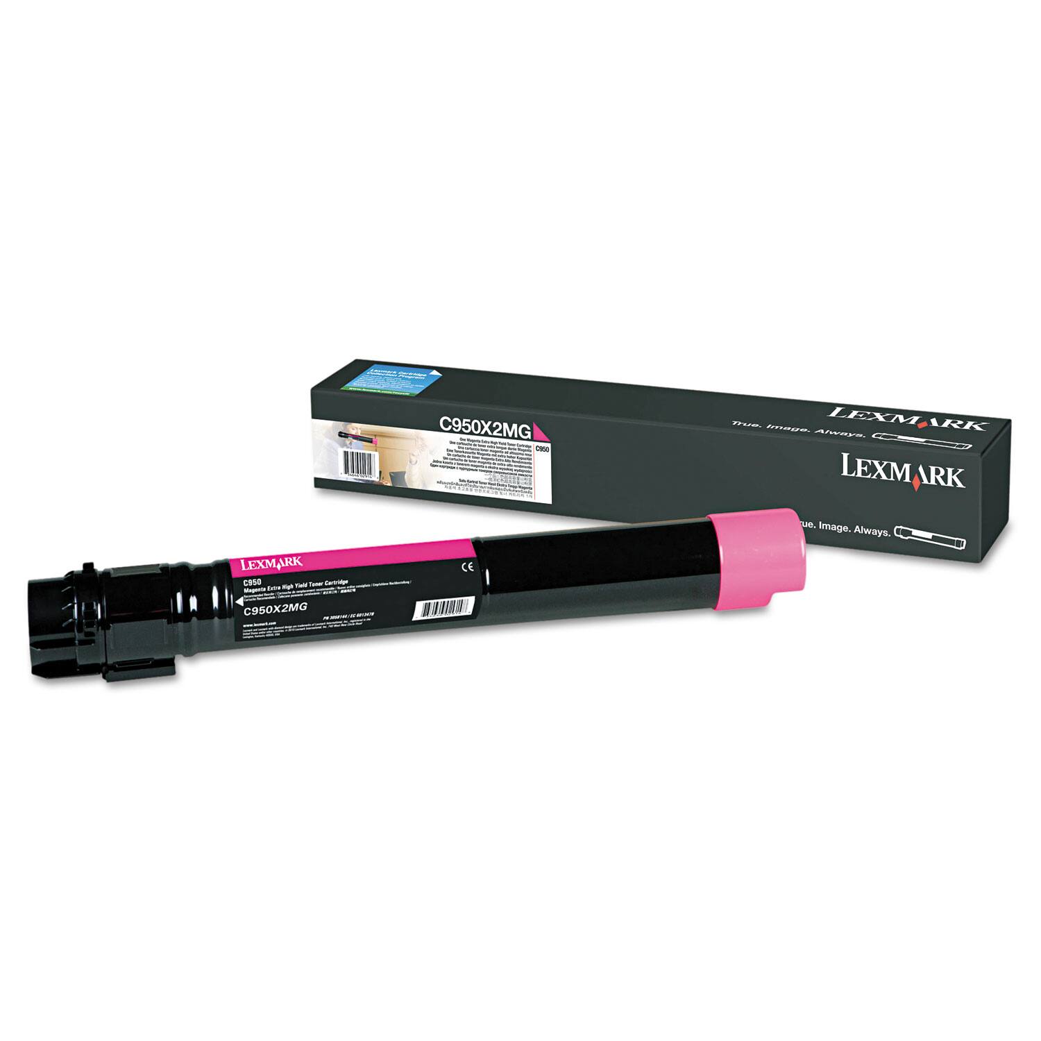 LEXMARK  
C950X2MG  
High Yield Full Color Cartridge  
C950X2MG  
CE  
LEXMARK  
True Image. Always.