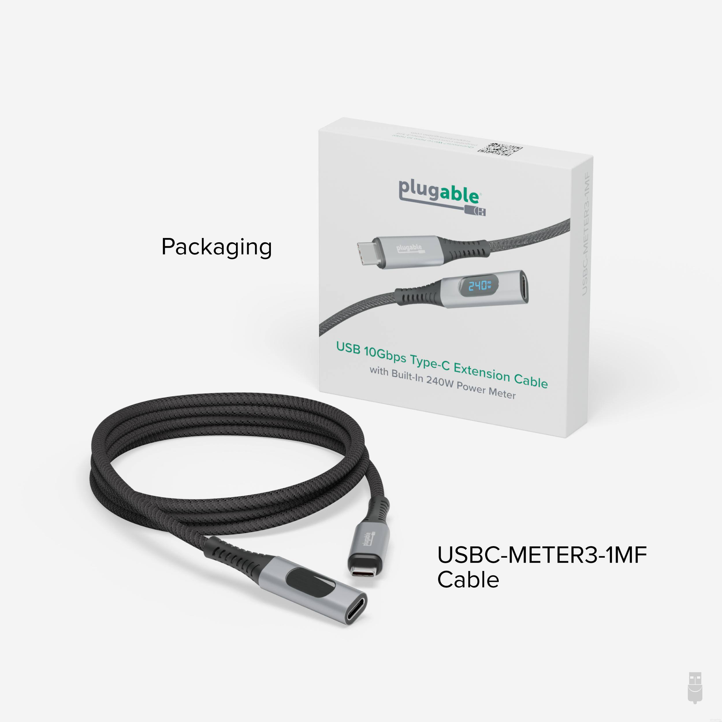 Packaging

10Gbps Type-C Extension Cable with Built-In 240W Power Meter

USBC-METER3-1MF Cable