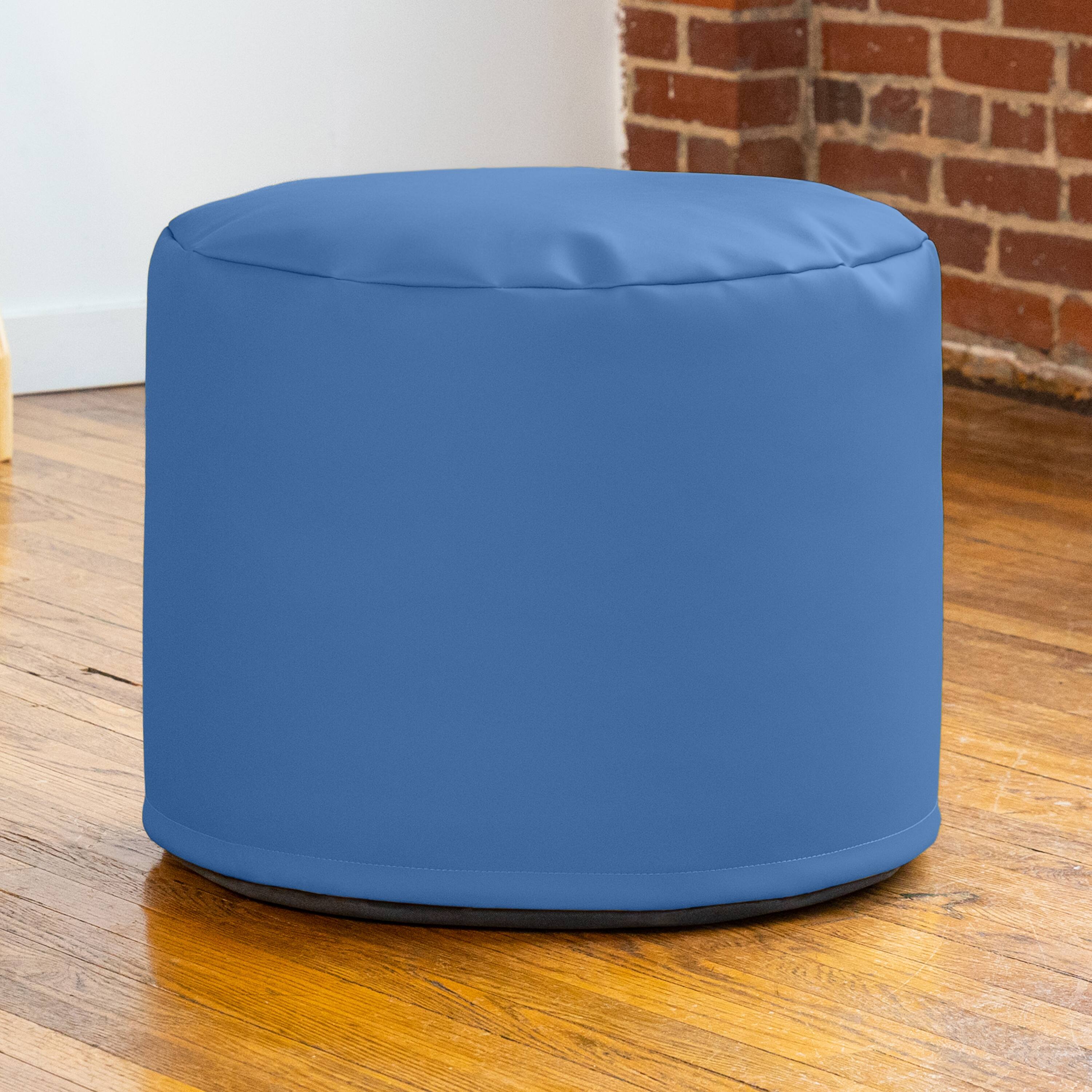 Alt View 1. Jaxx - Jaxx Mallo Modular Pouf Classroom Bean Bag Seat, Premium Vinyl - Royal Blue - Royal Blue.