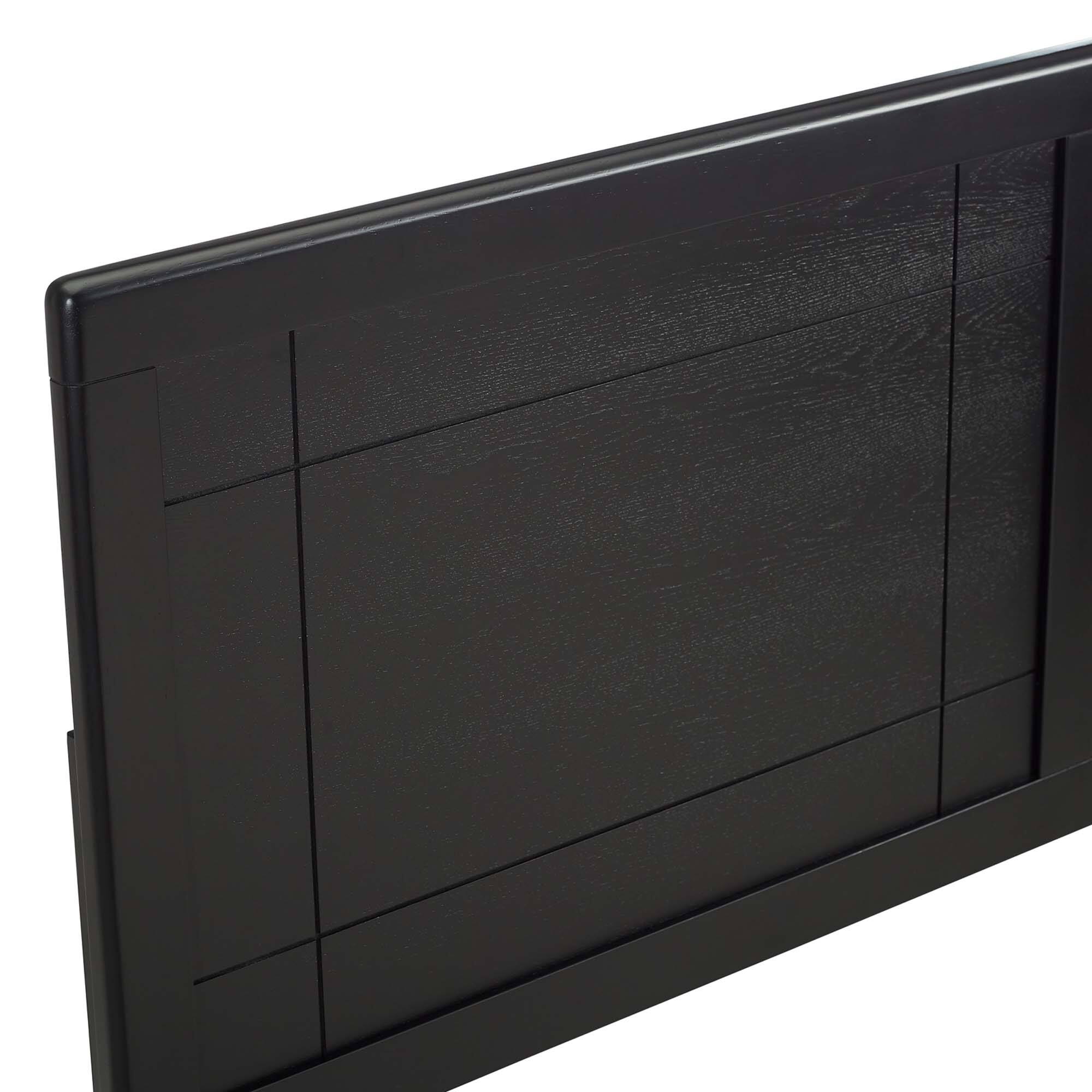 Alt View 1. Modway - Archie Wood King Headboard by Modway - Black.