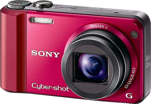 Best Buy: Sony Cyber-shot 16.1 Megapixel Compact Camera Red DSC-H70