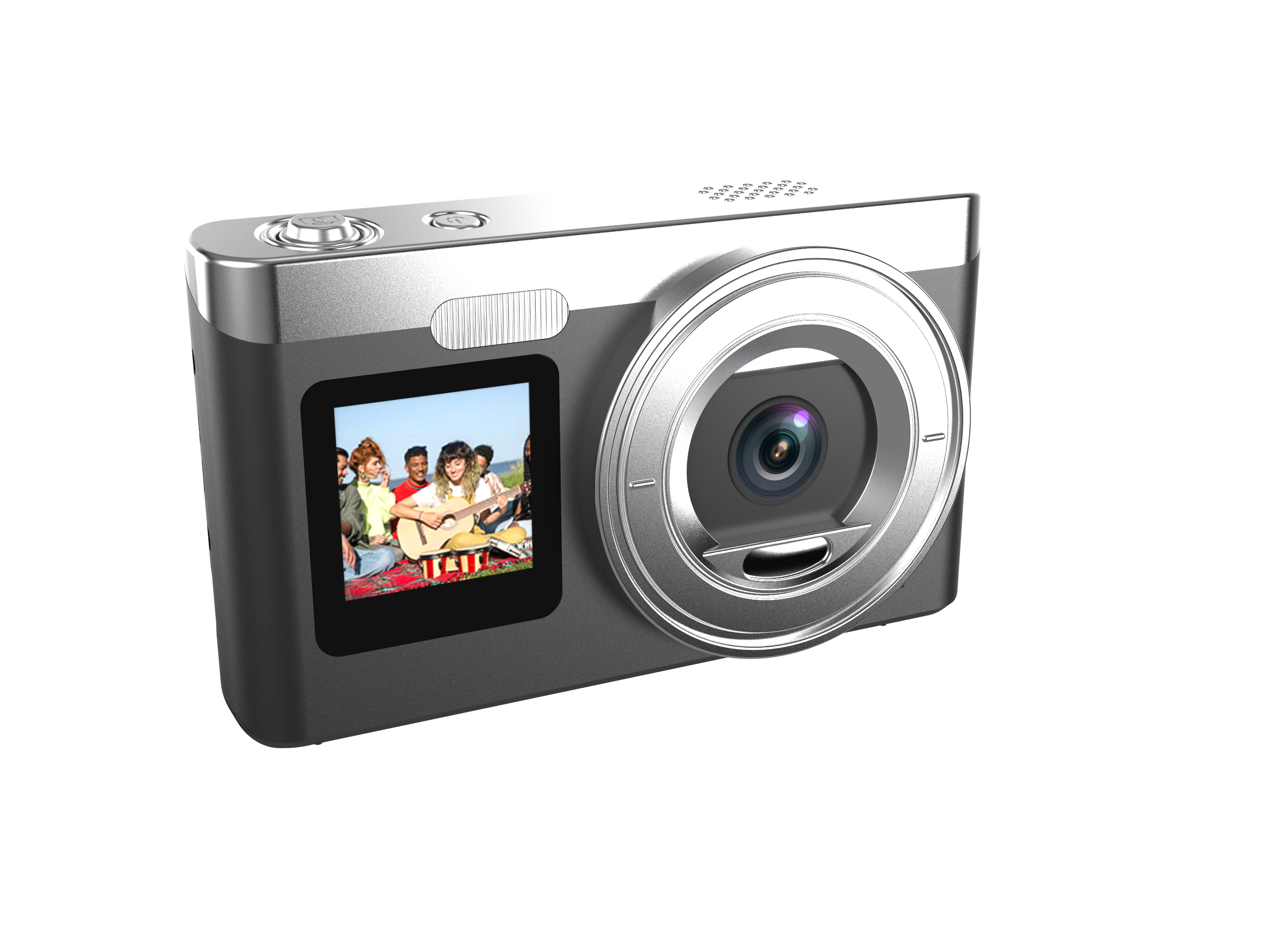 Angle. Contixo - C5 Dual-Screen, Dual-Lens Point-and-Shoot, 16X Digital Zoom Digital Camera - Black.
