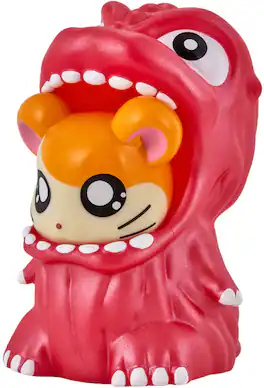 Bandai - Godzilla x Hamtaro - Movie Monster Series - GODZIHAM-KUN Metallic Red Figure - Collectibles - Multicolor
