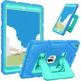 Kitcheniva - Rugged Shockproof Cover For iPad 6th/5th Generation / iPad Air 2 With Kickstand 9.7” - Blue