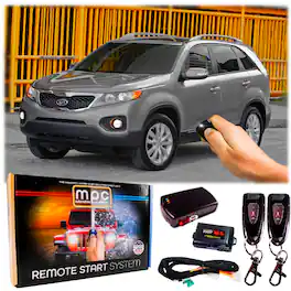 MPC - Complete 1-Button Remote Start Kit For 2010-2013 Kia Sorento - T-Harness - Black