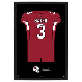 Sporticulture - Budda Baker Arizona Cardinals Home Jersey Framed Art Print - Red