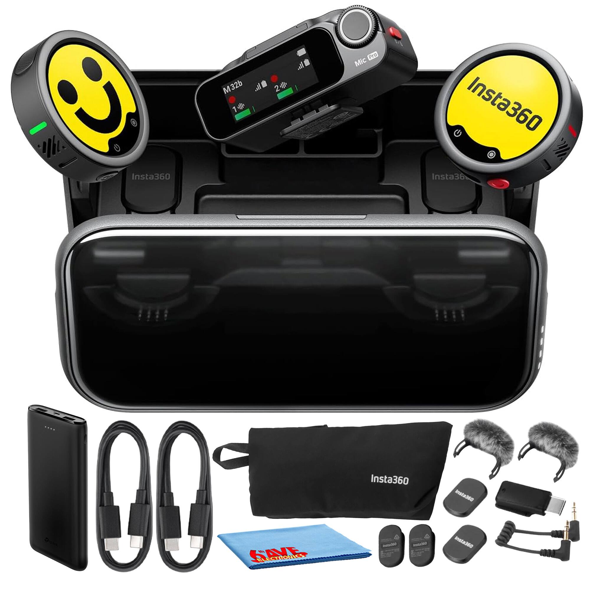 U Insta360  
M32b 1 #  
2.0.  
Pro Mic  
Insta360  
Insta360  
08Eatani  
SAVE ELECTRONICS  
000ml  
Insta360